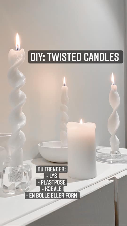 DIY Twisted Candles